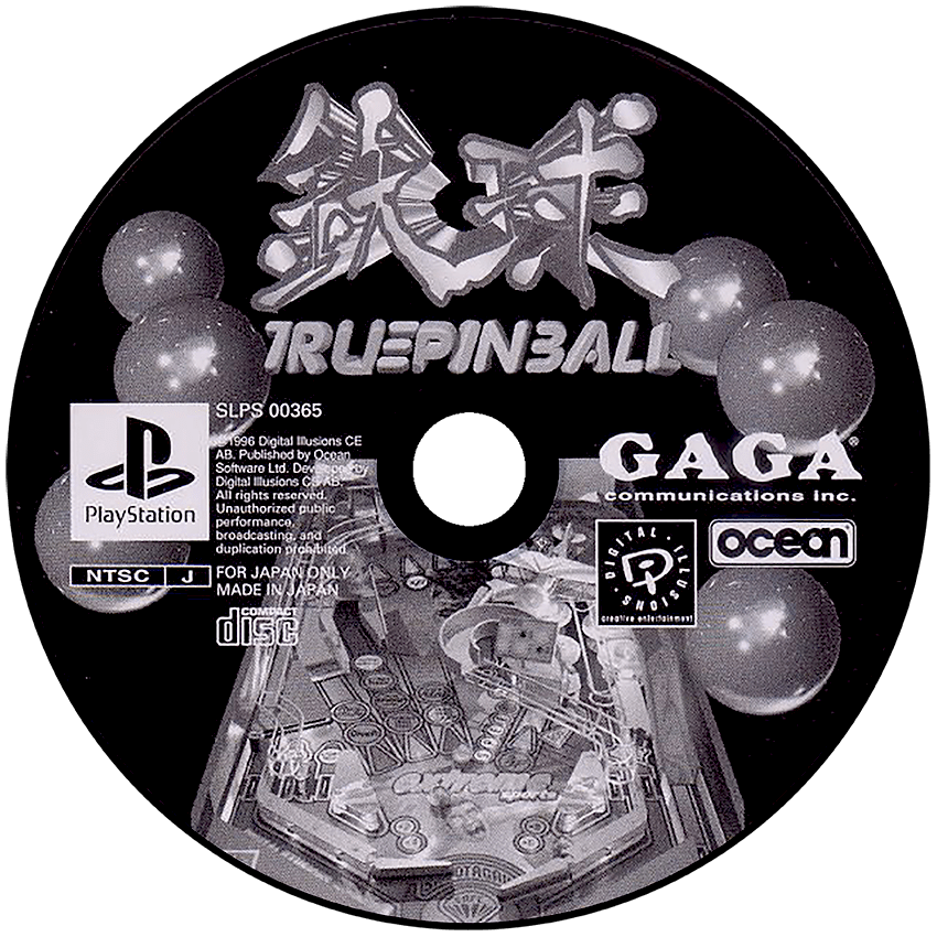 Tekkyuu: True Pinball media 3 for Playstation